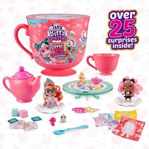 عروسک سورپرایزی Itty Bitty Prettys مدل Tea Party بزرگ با 25 سورپرایز -اسباب بازی